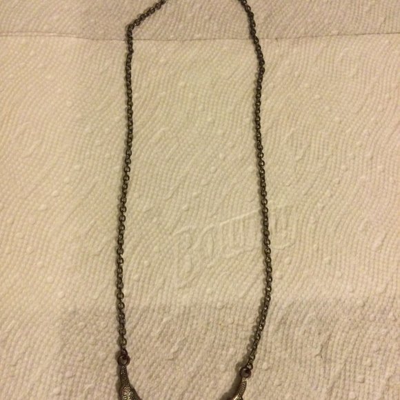 women's necklace metal chain pendant heart 18" long - Picture 5 of 5